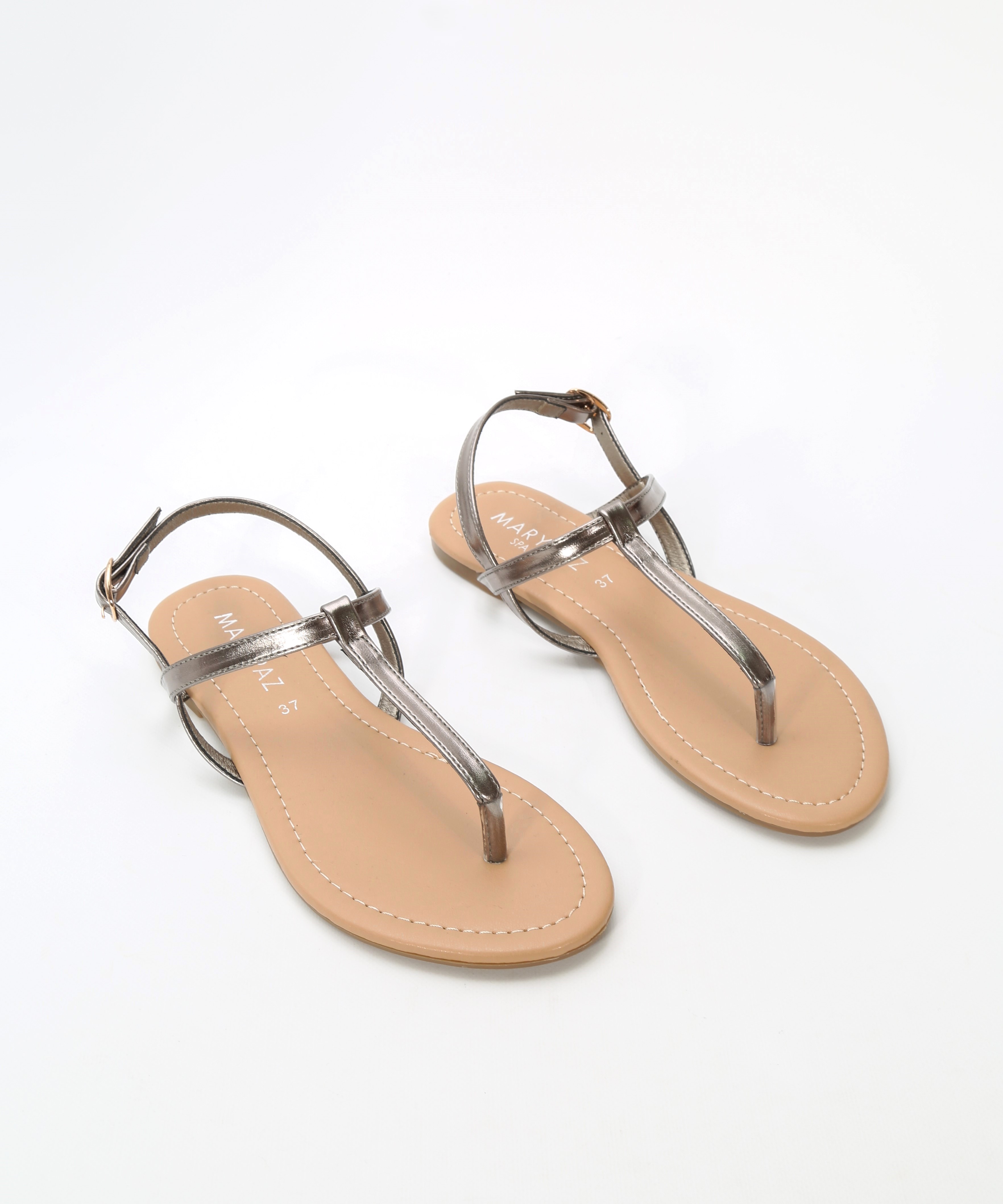 Sandalias planas dedo